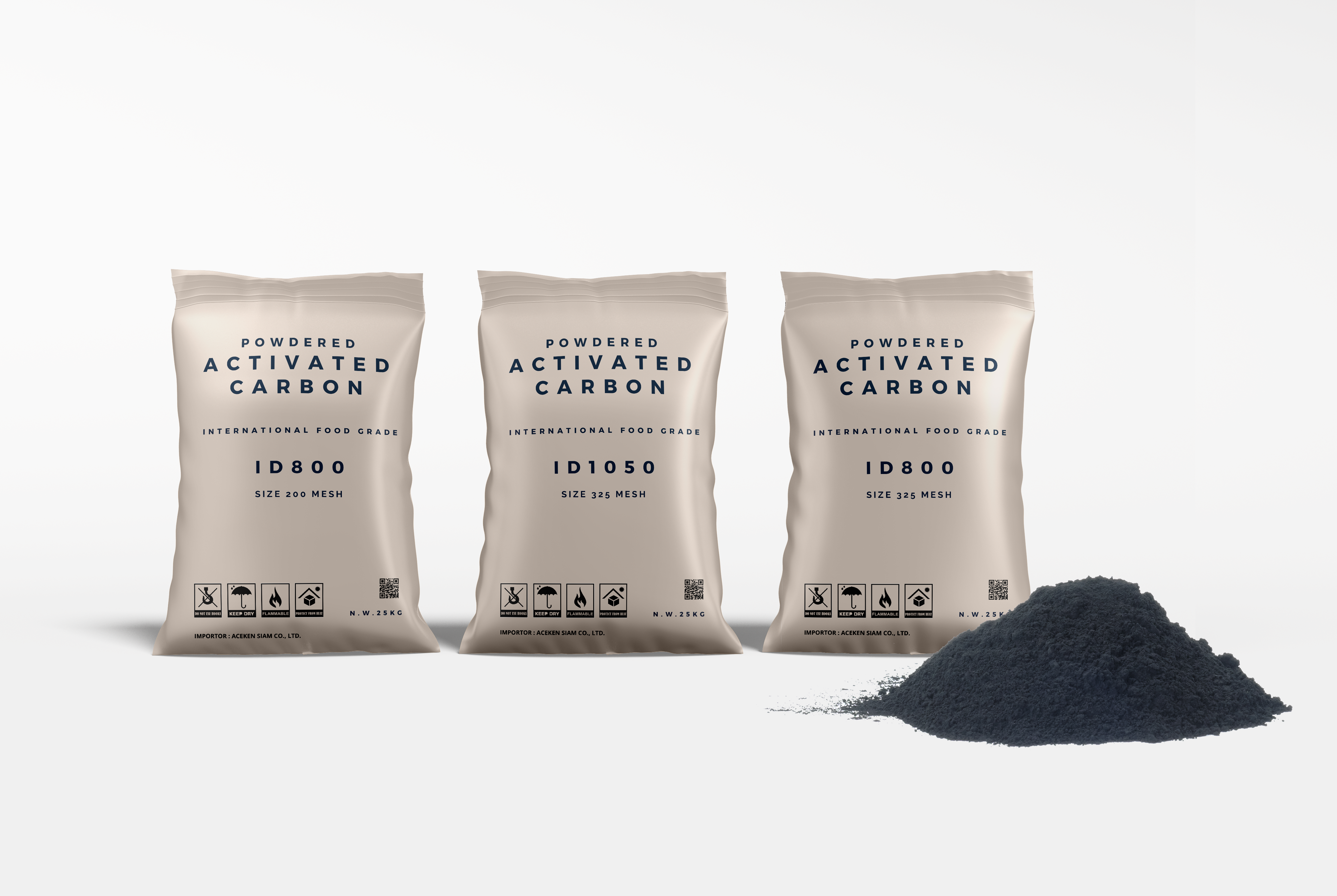 Powdered Activated Carbon ถ่านกัมมันต์ ชนิดผง International Food Grade